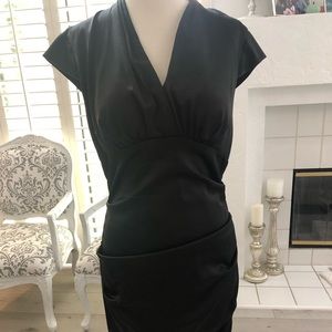 Sexy black dress satin feel. Xscape sz 10